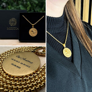 Personalized zodiac necklace - Gift Box